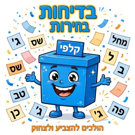 בדיחות לפני הבחירות בישראל.