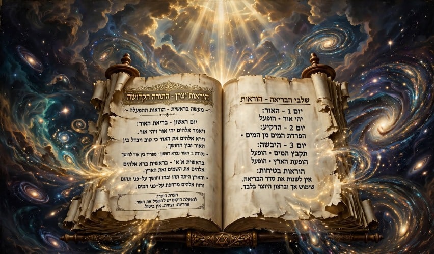 בראשית - זה דבר ראשון לשמור על הוראות היצרן 1 התורה הקדושה היא הוראות היצרן