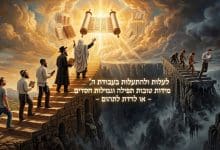 להתעלות ולעלות בעבודת ה' מידות טובות גמילות חסדים או לרדת לתהום