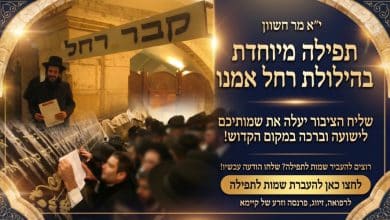 מוקד התפילות הילולת רחל אמנו