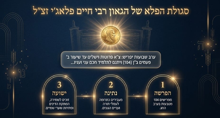 סגולת 104 מטבעות לחג השבועות