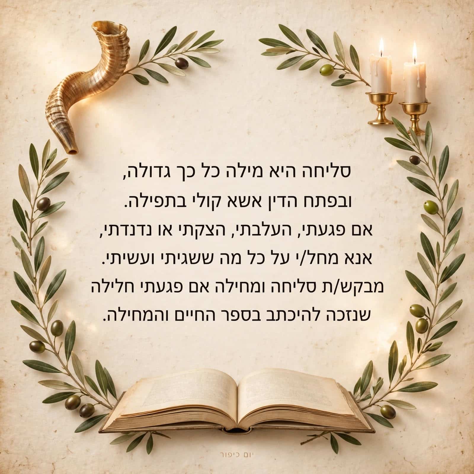 סליחה "אם פגעתי" 1 סליחה אם פגעתי