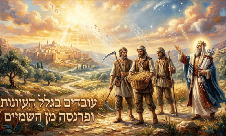 עובדים בגלל העוונות ופרנסה מן השמיים