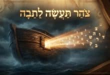 צהר תעשה לתיבה שלך שיהיה שם שמיים מתקדש על ידך כמו נח , שהיה נח לשמים ונח לבריות.