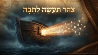 צהר תעשה לתיבה שלך שיהיה שם שמיים מתקדש על ידך כמו נח , שהיה נח לשמים ונח לבריות.