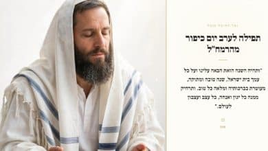 תפילה לערב יום הכיפורים | מתפילות לרמח"ל 2 תפילה לערב יום הכיפורים מהרמח"ל